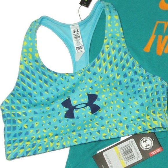 Girls Nike Tee Under Armour Bra Youth Athletic Top T Shirt Sportswear Sports Lot - Picture 3 of 5